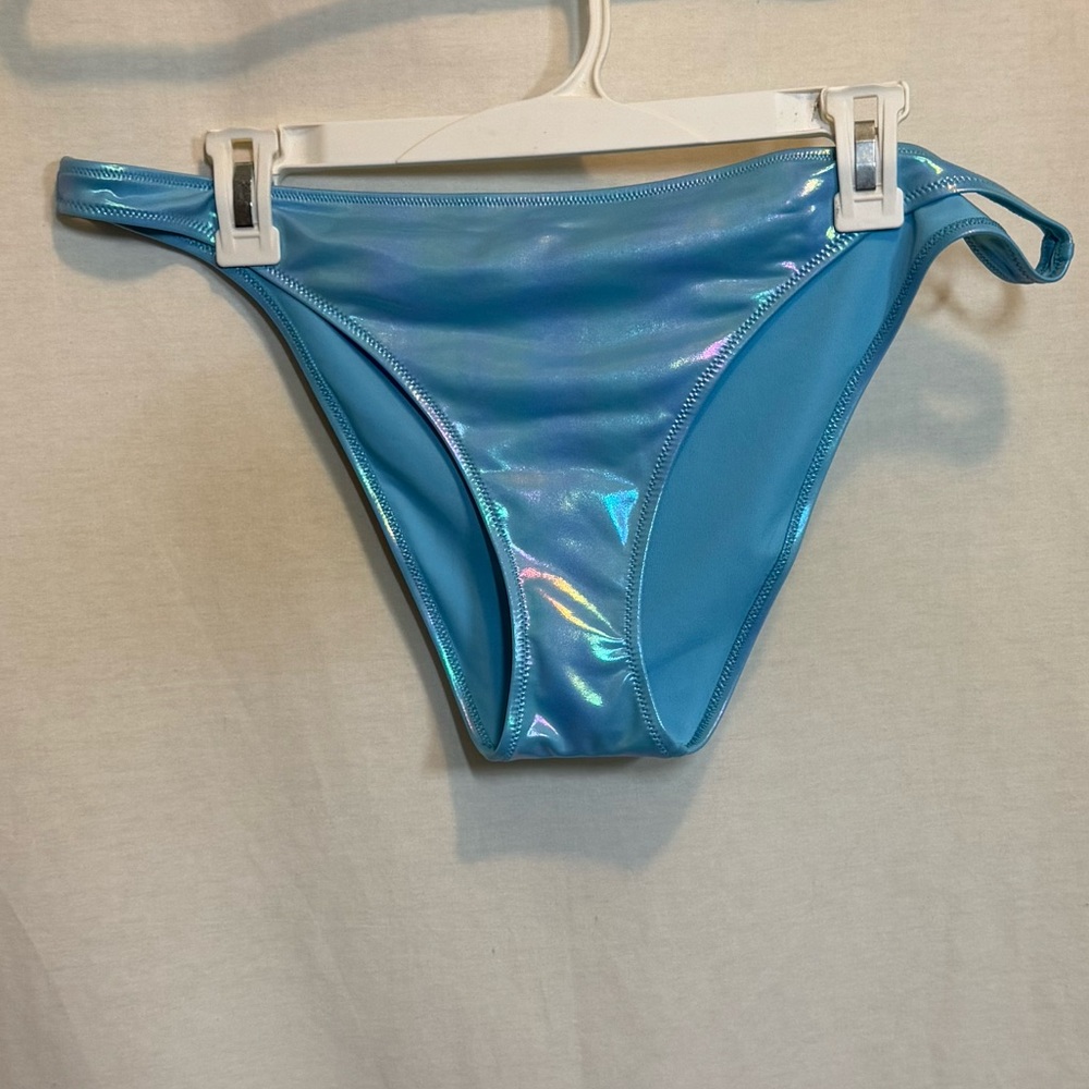 AA-547 Aerie NWT Cheeky Blue Summer Swim Bikini Bottoms Size‎ XL